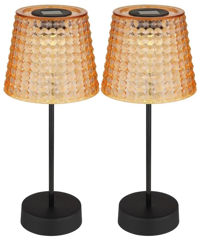 Globo 36634-2A - Zestaw 2x LED lampa solarna SOLAR LED/0,06W/3V IP44 pomarańczow