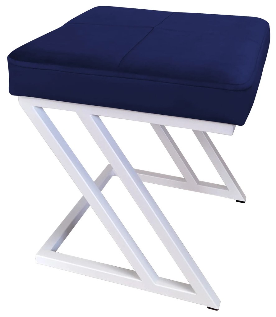 Pufa ZETA LOFT taboret podnóżek podstawa biała MG16