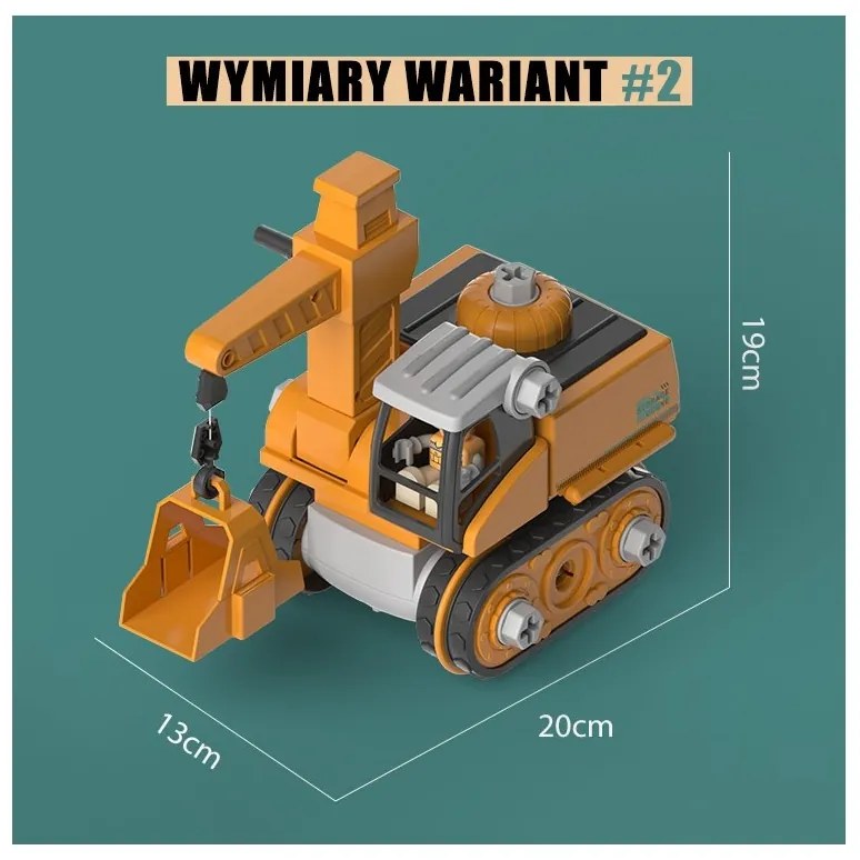 Woopie mega plac budowy 5w1 zestaw xxl do skręcania diy