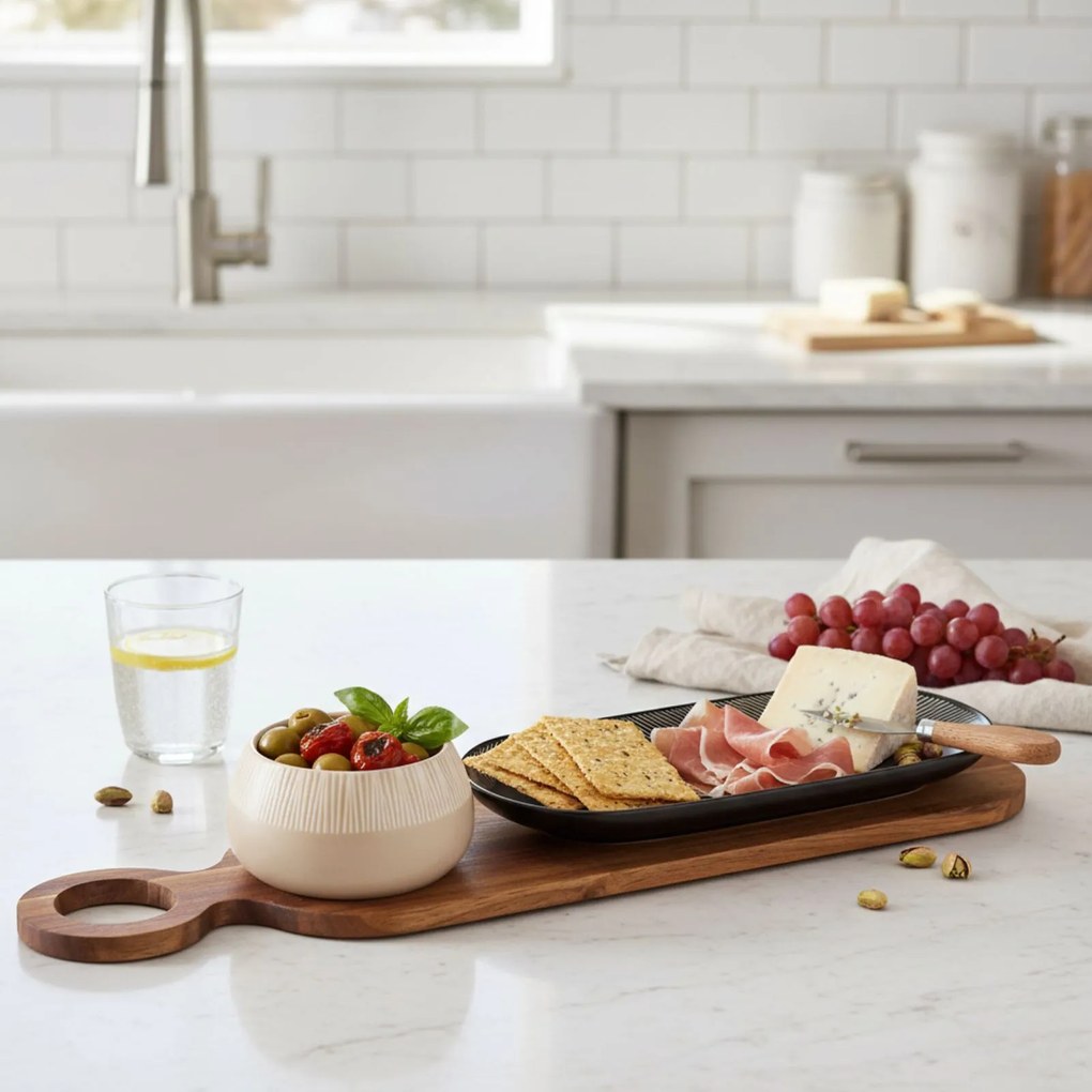 Miseczki na przekąski RORI, taca, miseczka i talerzyk