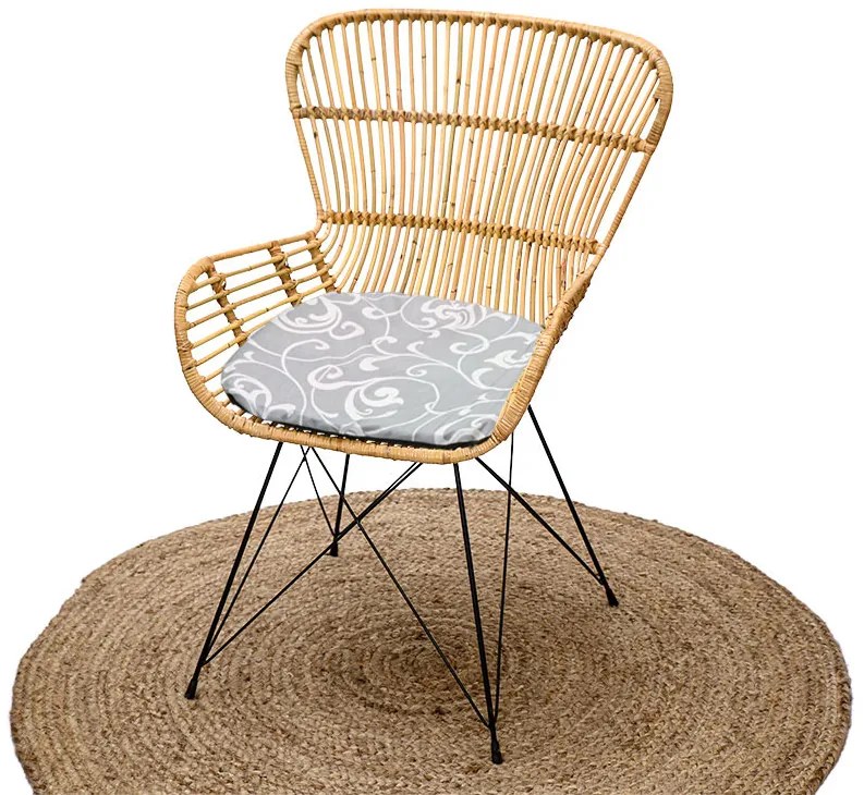 Poduszka na krzesło STANDARD ORIENT szara