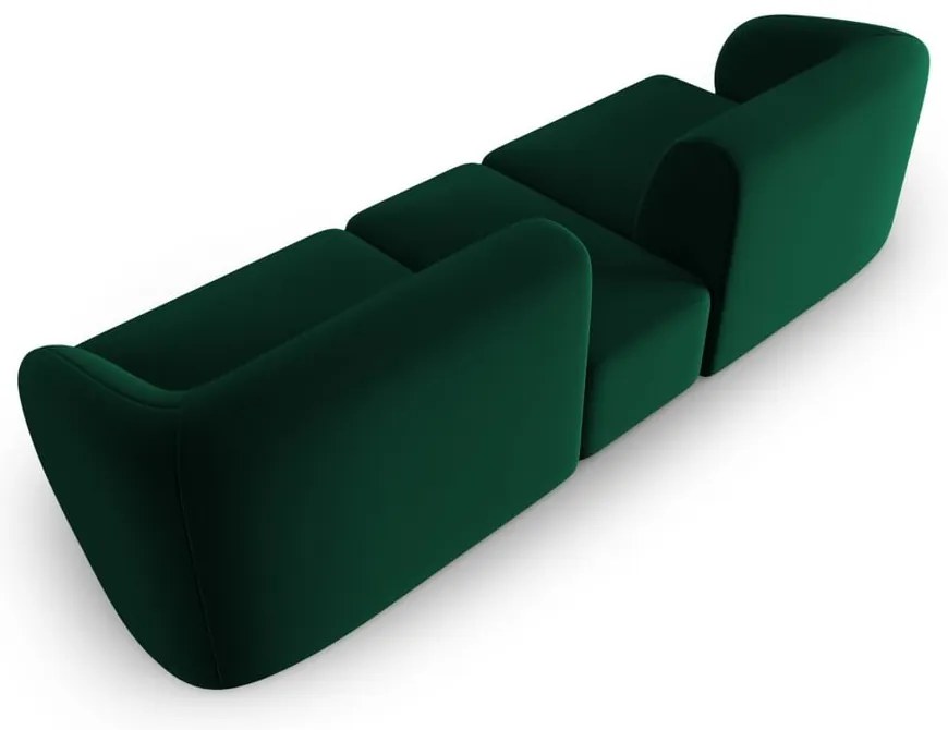 Zielona aksamitna sofa 246 cm Paolo – Milo Casa
