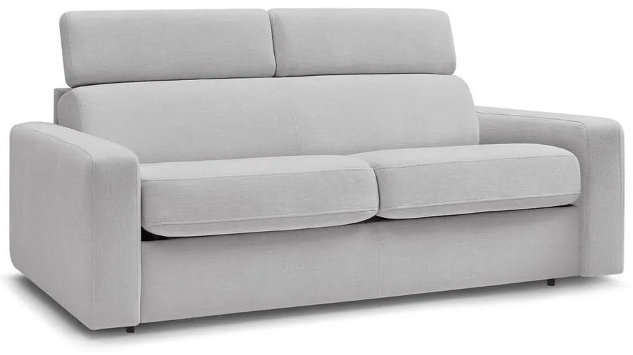 Jasnoszara rozkładana sofa 195 cm Monaco – Bobochic Paris