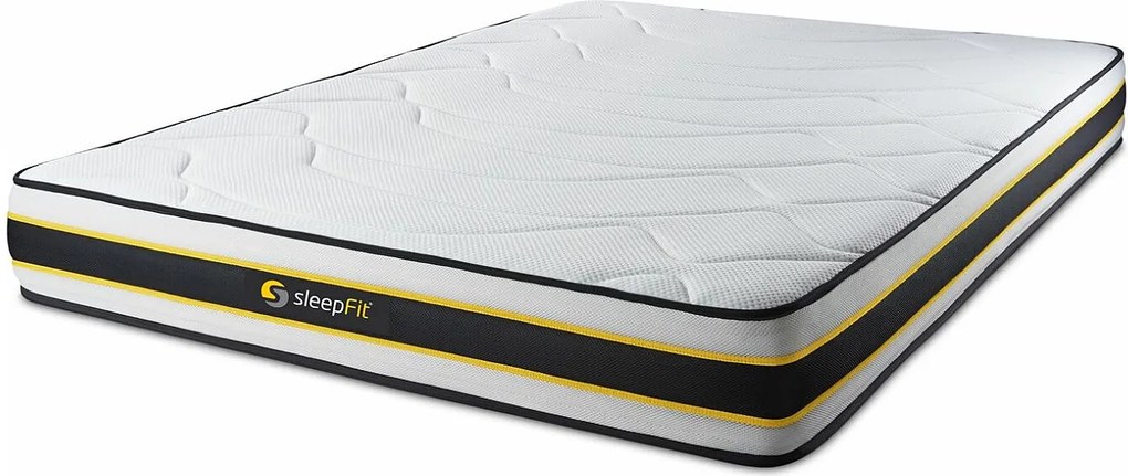 Materac FLEXY 130x210cm, Grubosc : 22 cm, sprezyny kieszeniowe i pianka z pamiecia ksztaltu, Wysoki, 3 strefy komfortu