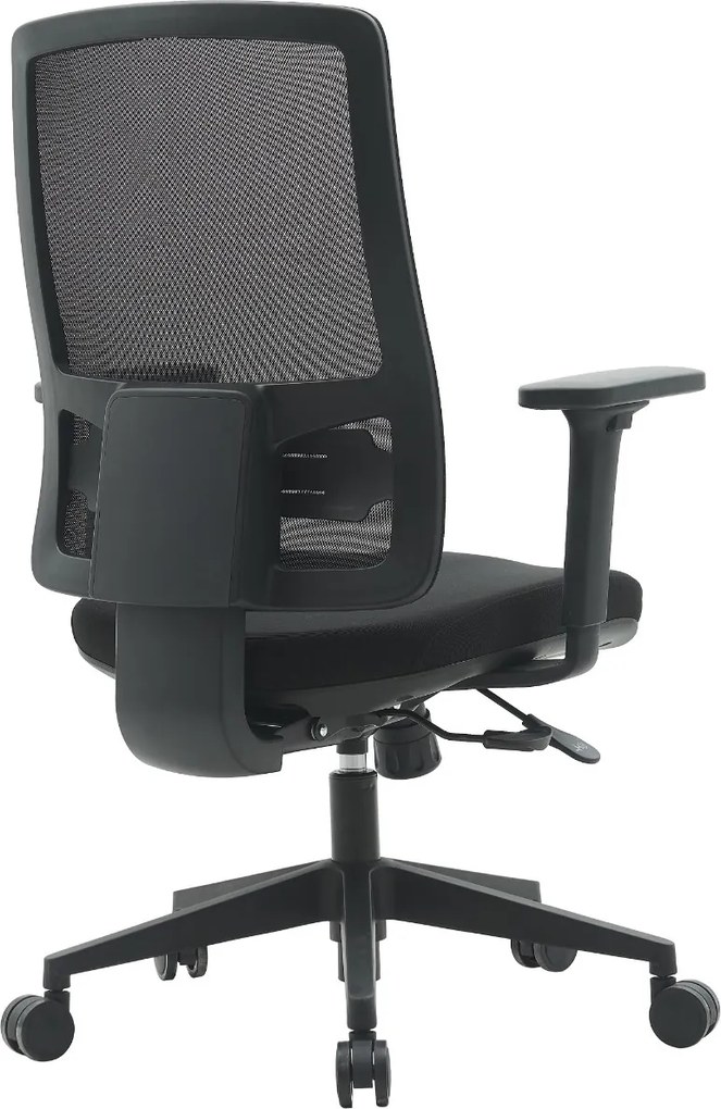 Fotel biurowy z oparciem siatkowym Popstar Mesh Lux, zgodny z normą BHP