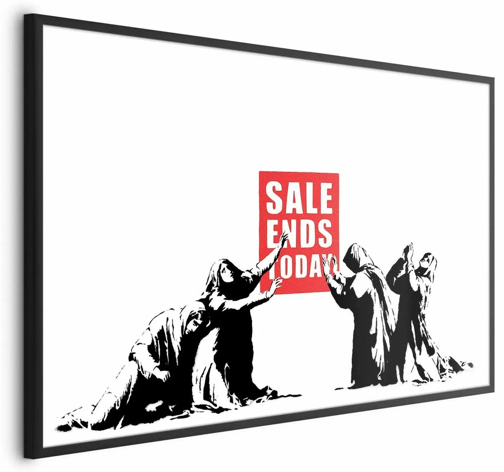 Plakat Wyprzedaż 30x21 cm z ramą czarną bez marginesu ARTGEIST B