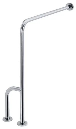 Poręcz wspierająca 23x89 cm stal nierdzewna/srebrna