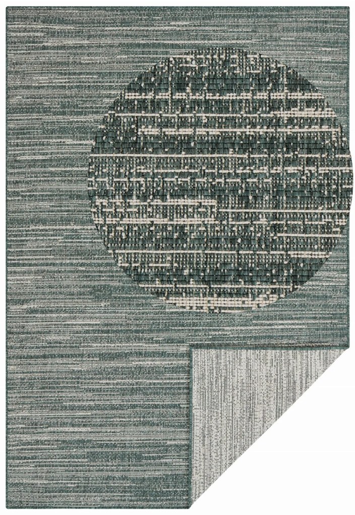Dywan dwustronny zewnętrzny Gemini zielono-kremowy 240 cm x 340 cm