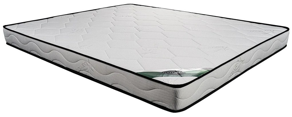 Materac piankowy 140 x 190 cm o grub. 15 cm z bambusowym pokrowcem - KANANI marki NATUREA