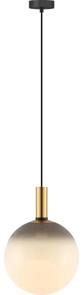 Zuma Line 003064-034739 - Lampa wisząca NUA na linkach 1xE27/25W/230V Ø 30 cm złota/czarna