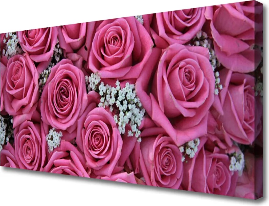 Fotoobraz na płótnie Herbaciane Róże w Rozkwicie