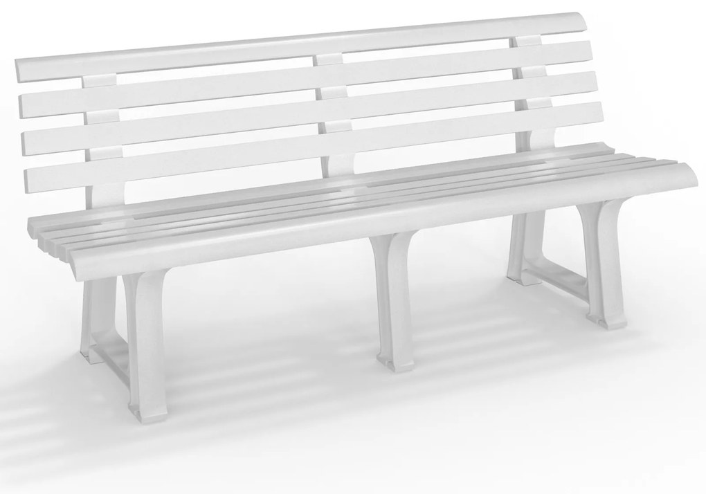 Ławka ogrodowa ORCHIDEA, 145x49x74cm, biała I.P.A.E-Progarden