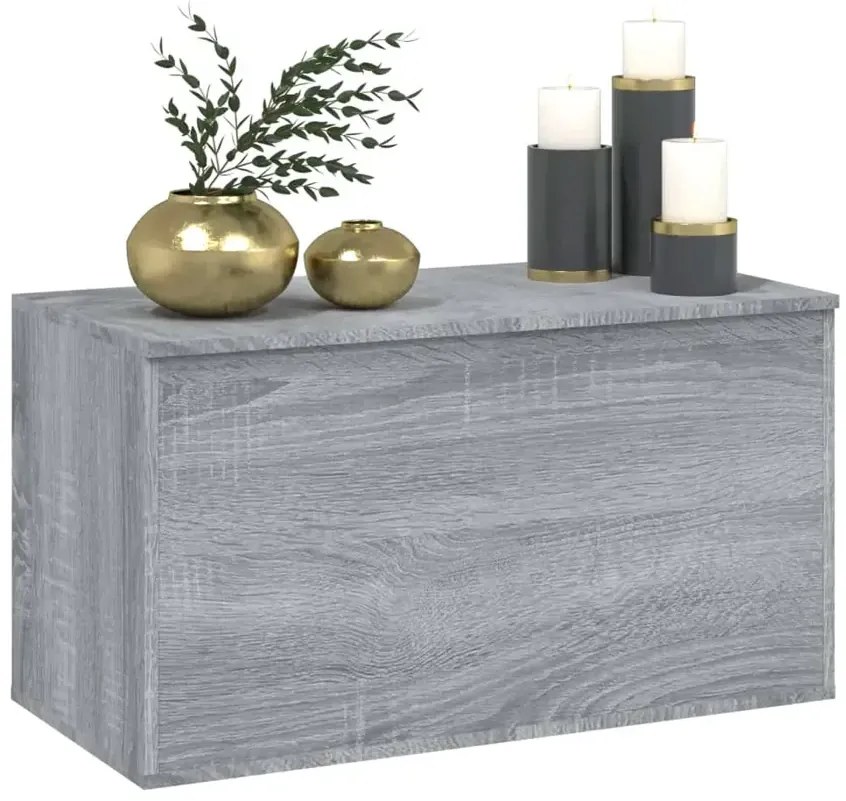 Skrzynia na pościel szary dąb P9-A37