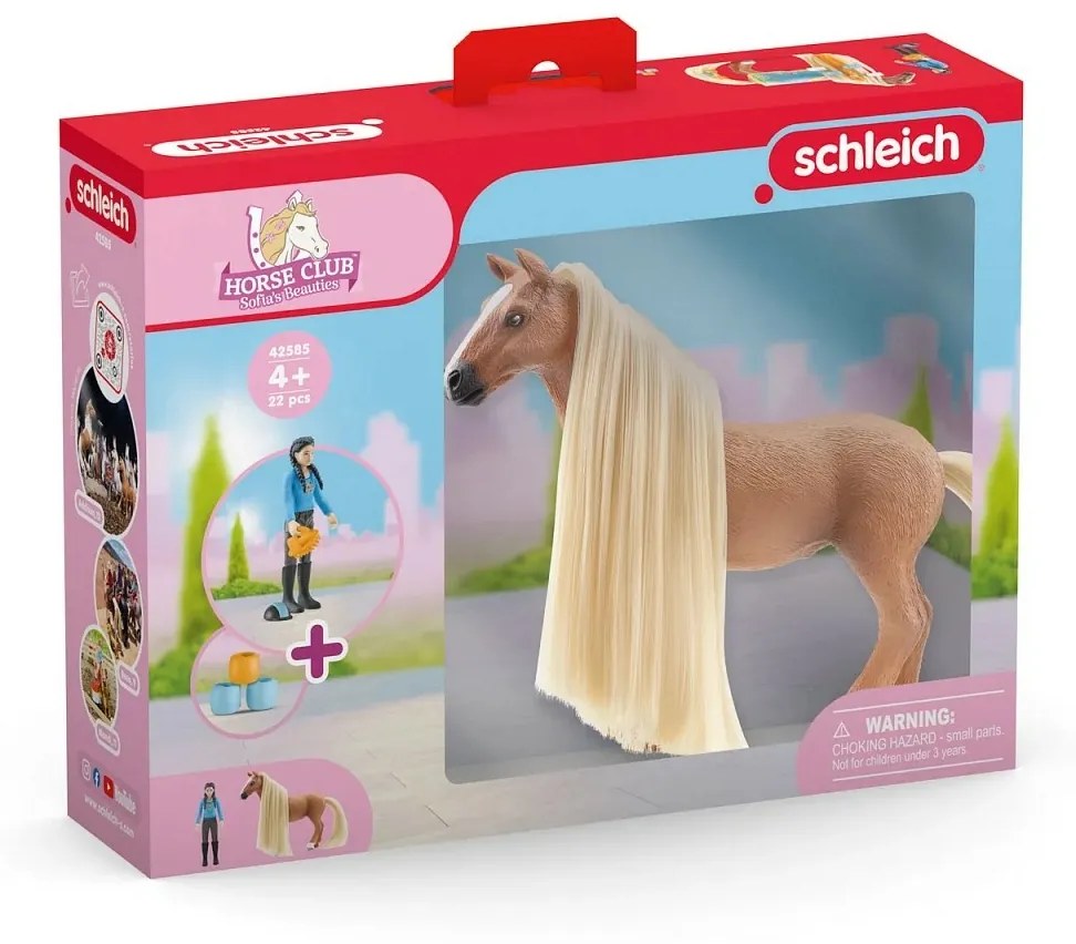 Schleich 42585 Zestaw startowy Kim i Caramelo, 18,7 x 24,5 x 6 cm