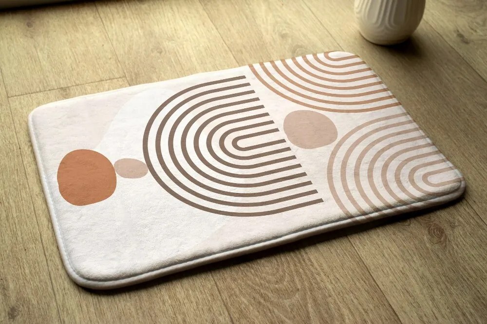 Antypoślizgowy dywanik łazienkowy Antypoślizgowy dywanik łazienkowy Geometryczny wzór