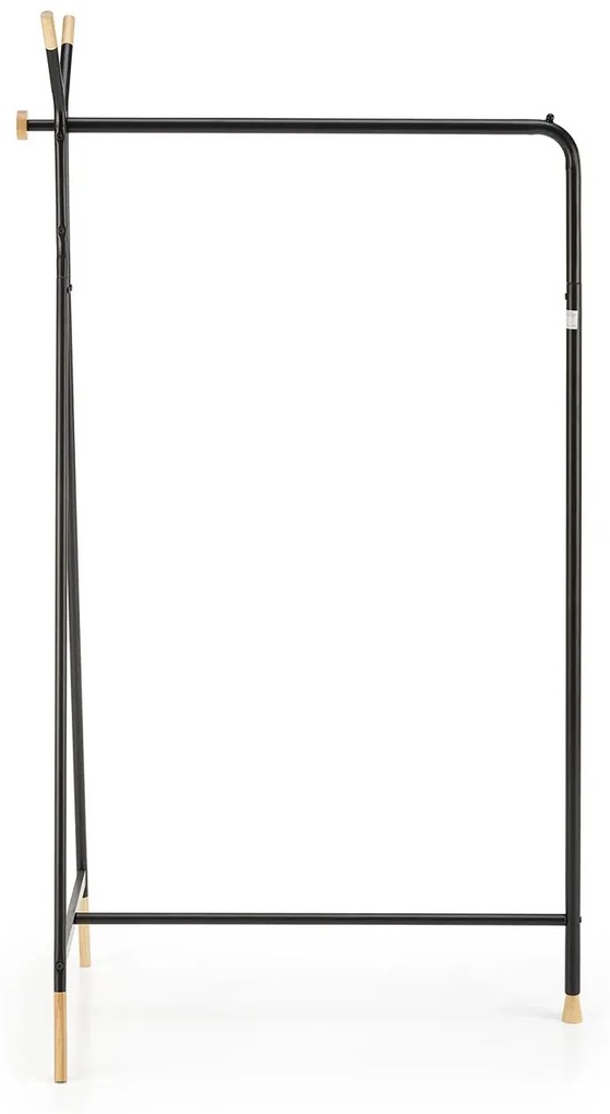 Minimalistyczny Stojący Czarny Wieszak Na Ubrania K6-T23