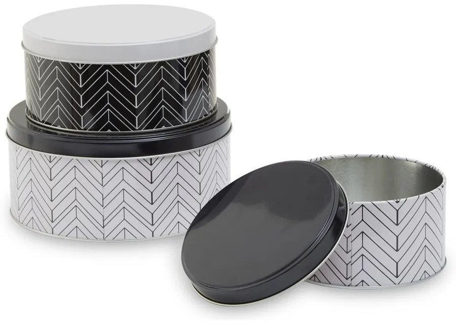 Metalowe pojemniki na żywność 3 szt. na żywność Urban – Premier Housewares