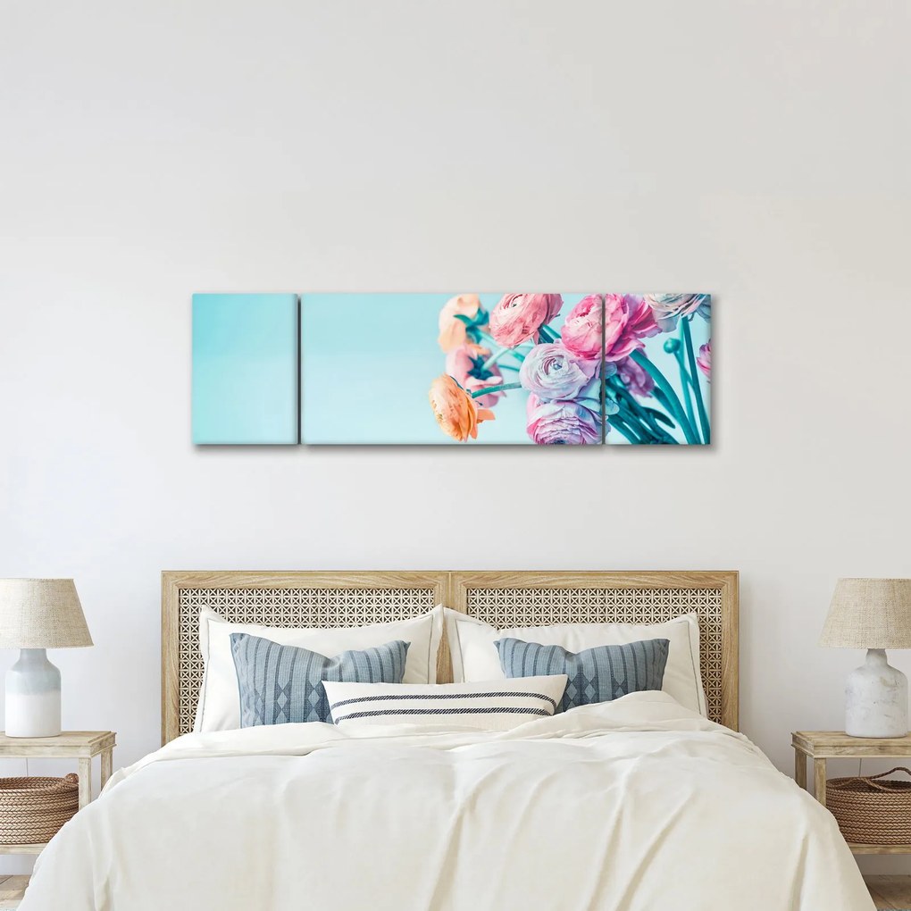 Obraz - Kwiaty w wazonie (170x50 cm)