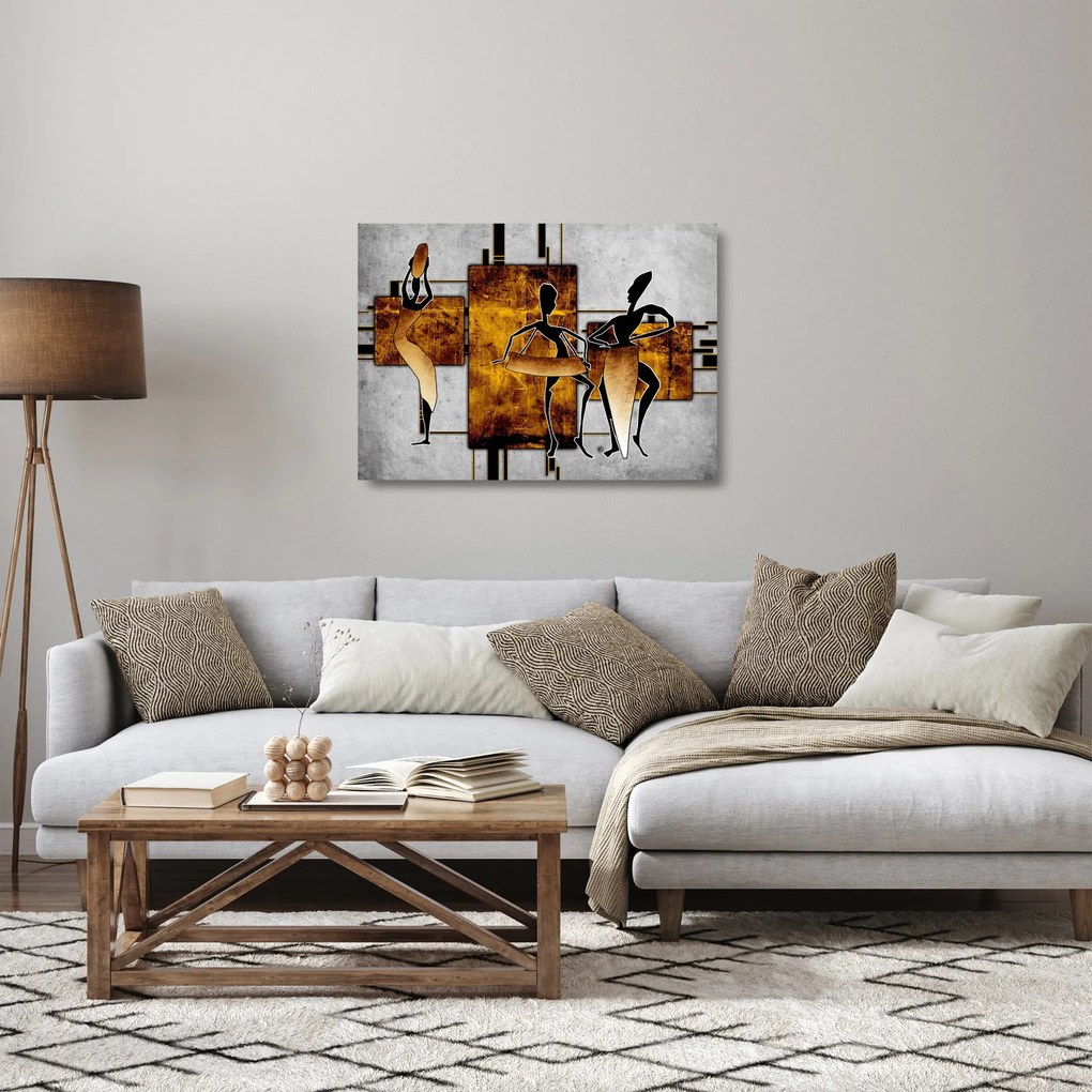 Obraz na szkle - Motywy kultury afrykańskiej (70x50 cm)
