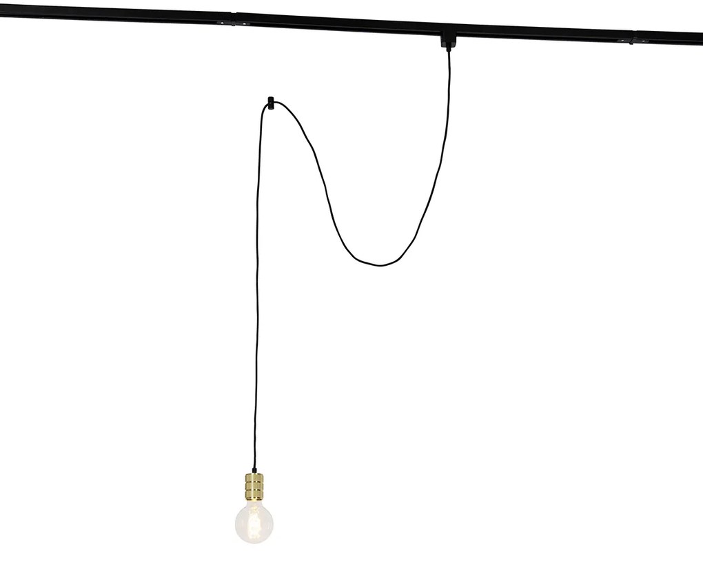 Lampa wisząca ze złotym zawieszeniem szynowym - Iconic Cavalux