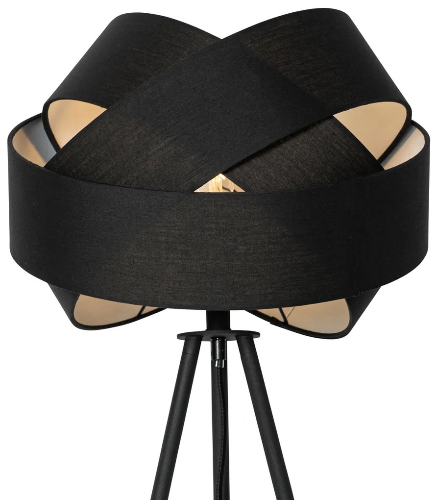 Nowoczesna lampa podłogowa czarna - Cloth Nowoczesny Oswietlenie wewnetrzne