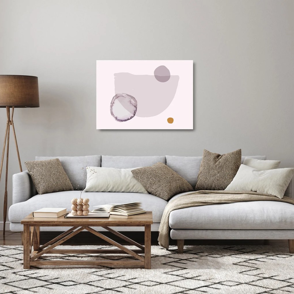 Obraz na szkle - Fioletowy minimalizm N⁰2 (70x50 cm)