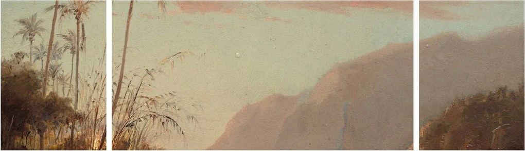 Obraz - Camille Pissarro, A creek in st. Thomas (Virgin Islands), reprodukcje (170x50 cm)