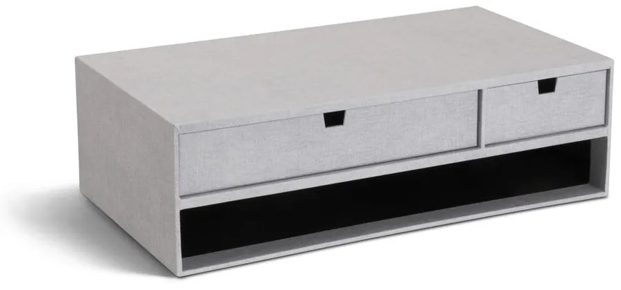 Kartonowy organizer na dokumenty z szufladką Ted Canvas Paper Laminate – Bigso