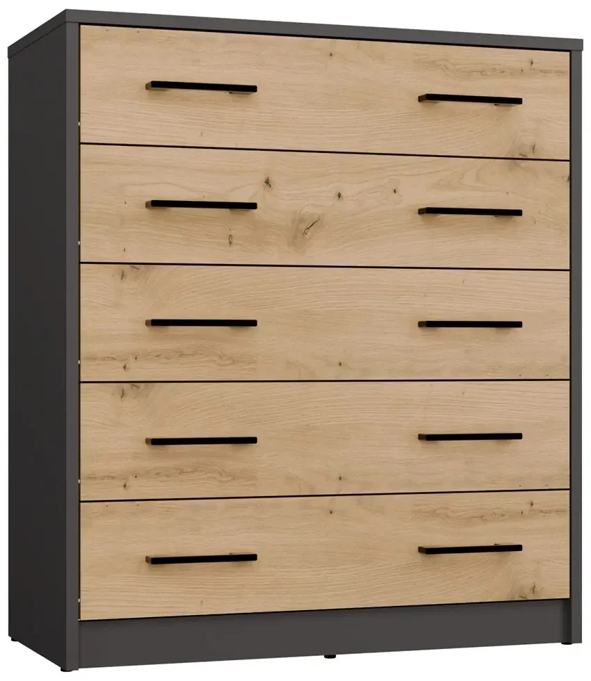 Szafka na buty antracyt + dąb artisan K7-D83