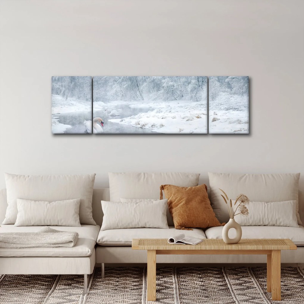 Obraz łabędzi (170x50 cm)