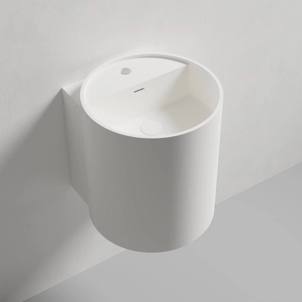 Umywalka ścienna NT2440 z odlewu mineralnego