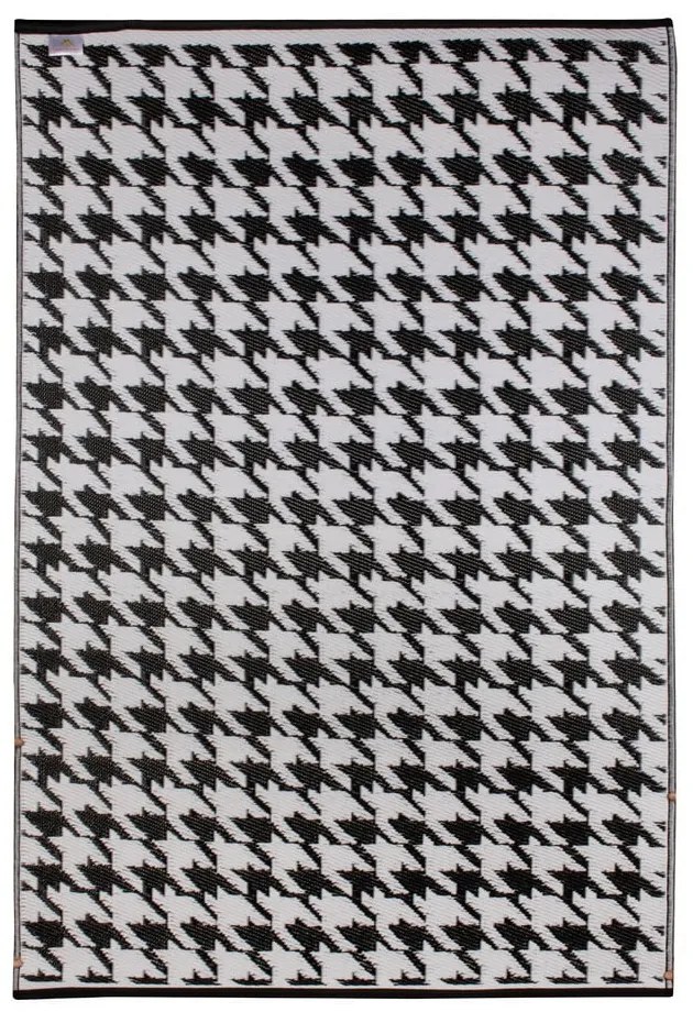 Czarno-biały dywan zewnętrzny Green Decore Houndstooth, 120x180 cm