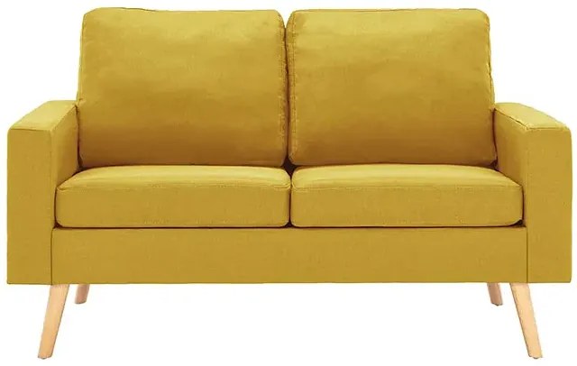 Dwuosobowa żółta sofa - Muria 2Q