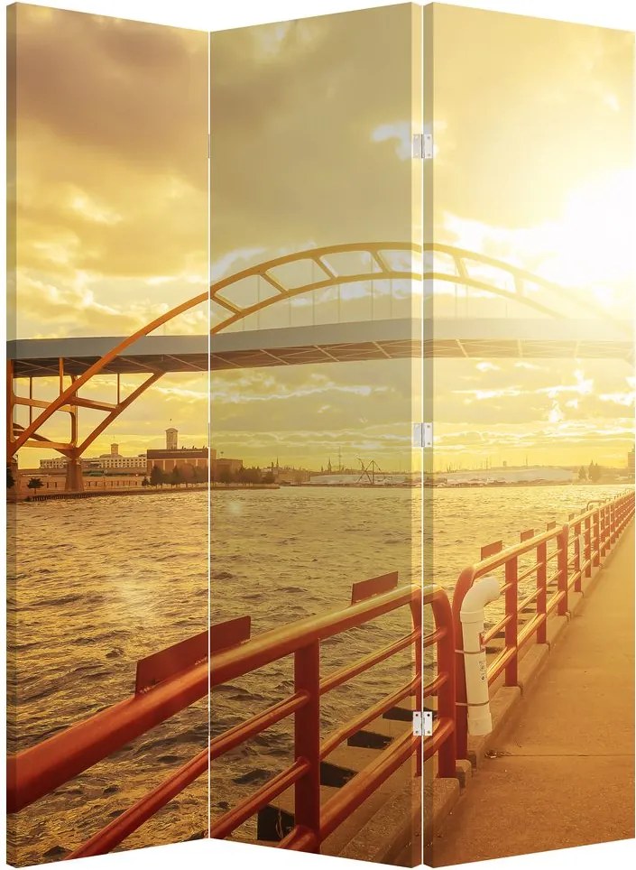 Parawan - Most o zachodzie Słońca (126x170 cm)