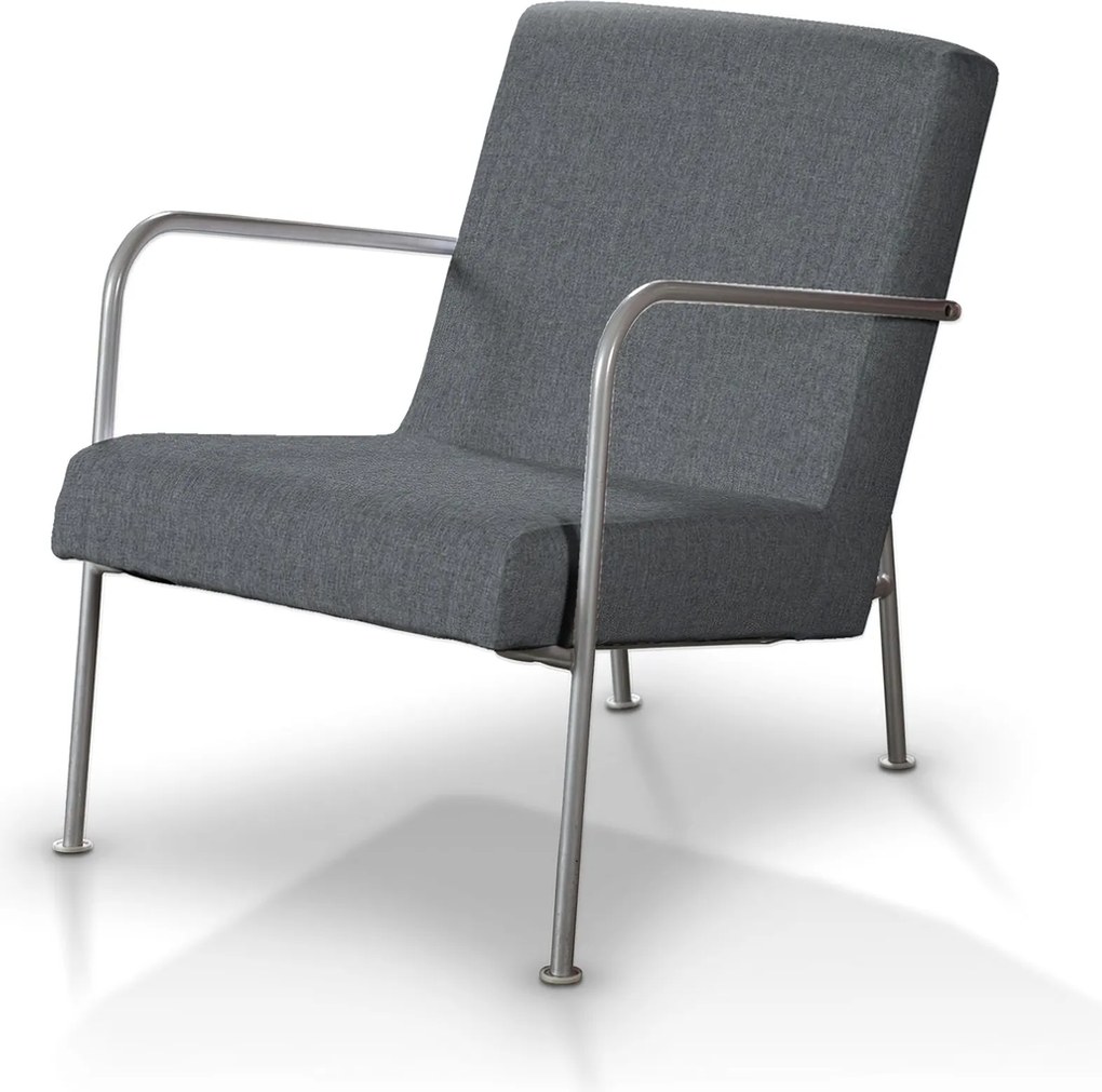 Pokrowiec na fotel Ikea PS kolor szary tkanina strukturalna