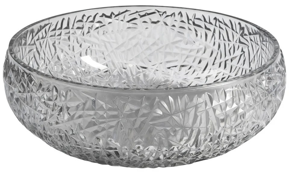 Czarna szklana okrągła umywalka ø 42 cm Gaviota – Sapho