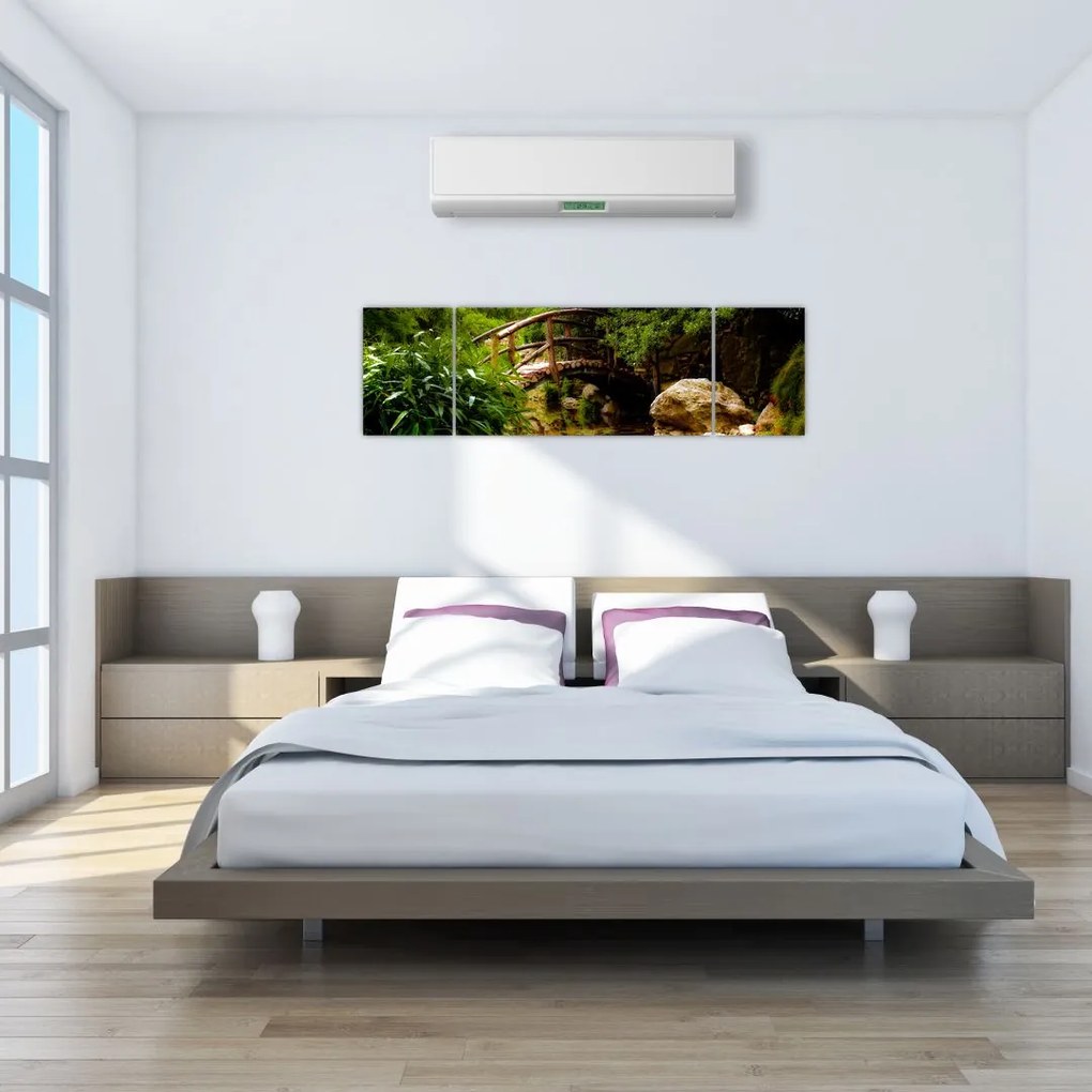 Obraz - Most nad rzeką (170x50 cm)