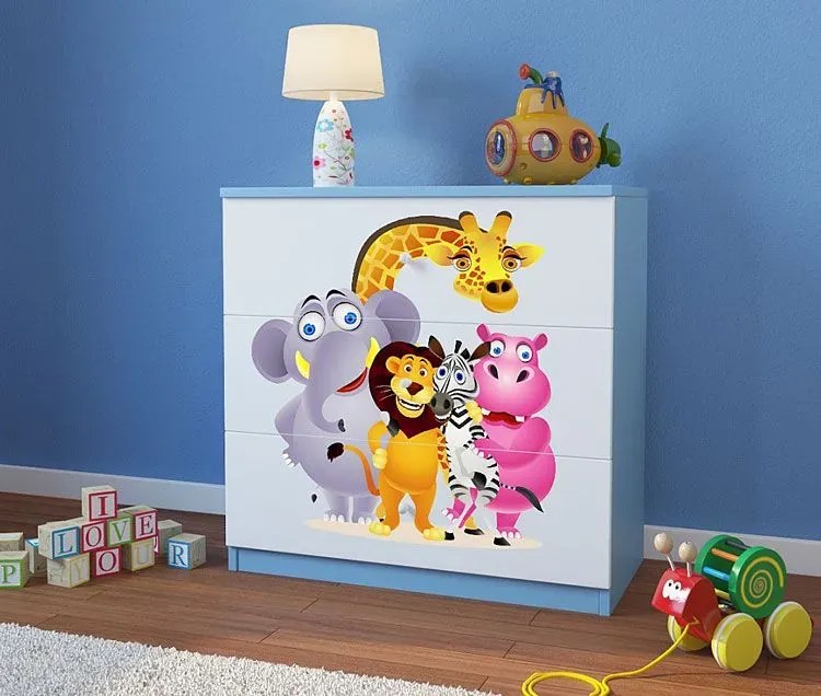 Komoda na zabawki mix | biało E6-B04