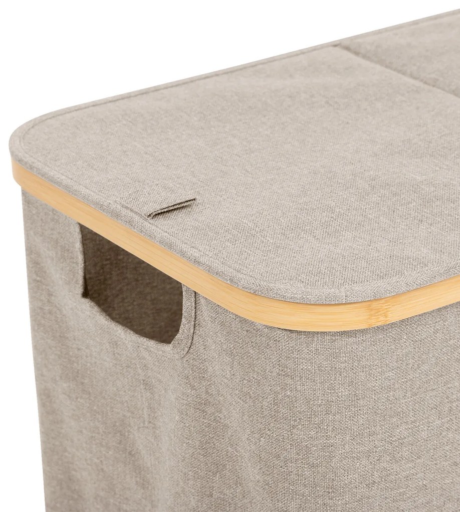 Kosz na pranie dwukomorowy TIDY, 80 l