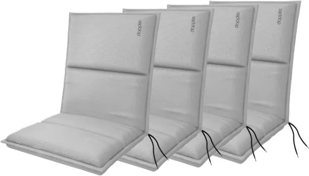 Doppler CITY 4418 niski - zestaw 4 szt. zestaw 4 szt. poduszek na krzesło z niskim oparciem