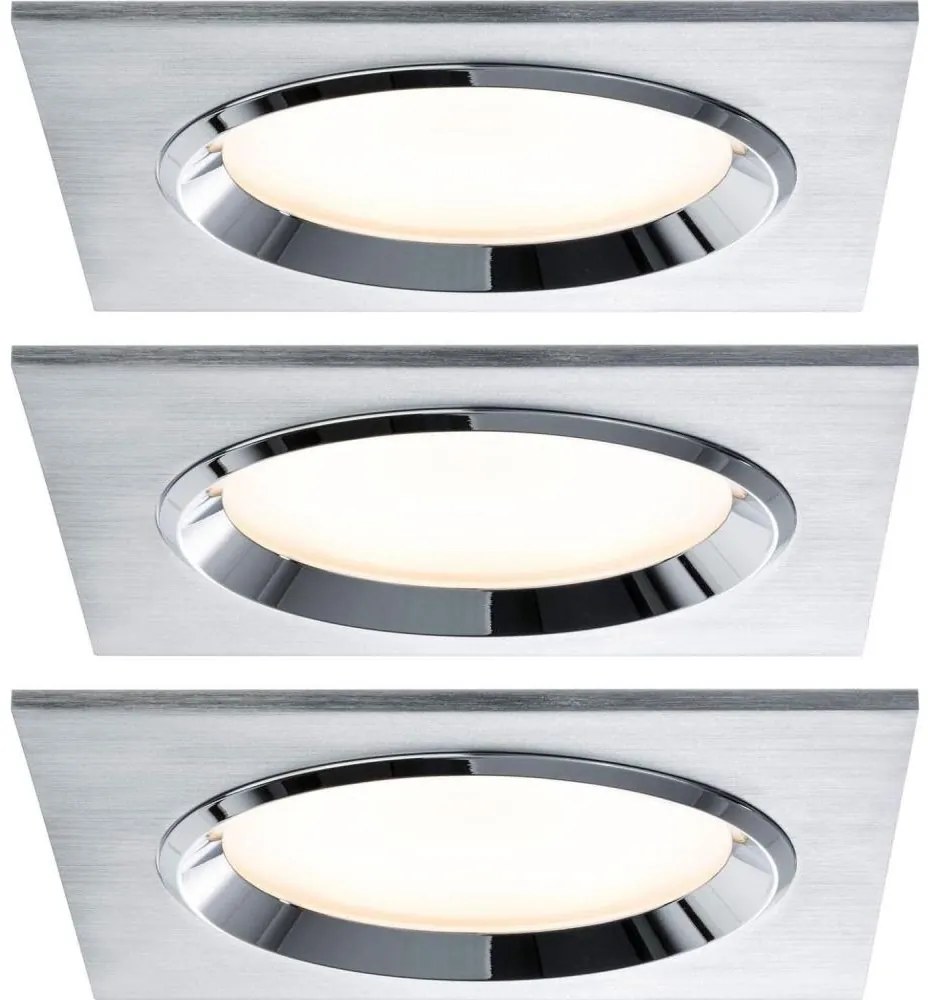Paulmann 92696 - ZESTAW 3xLED/8W Ściemnialna oprawa wpuszczana DICE 230V
