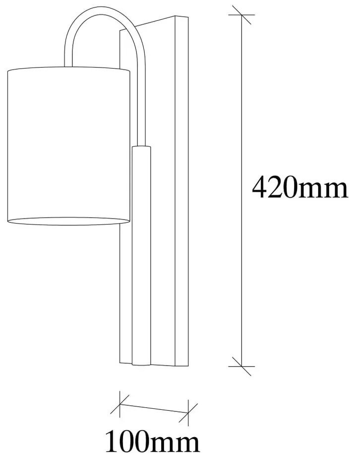 Czarny/beżowy kinkiet Baston – Opviq lights