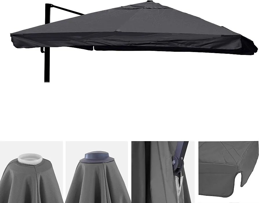 Wymienny pokrowiec do parasola MCW-A96 II,  antracyt