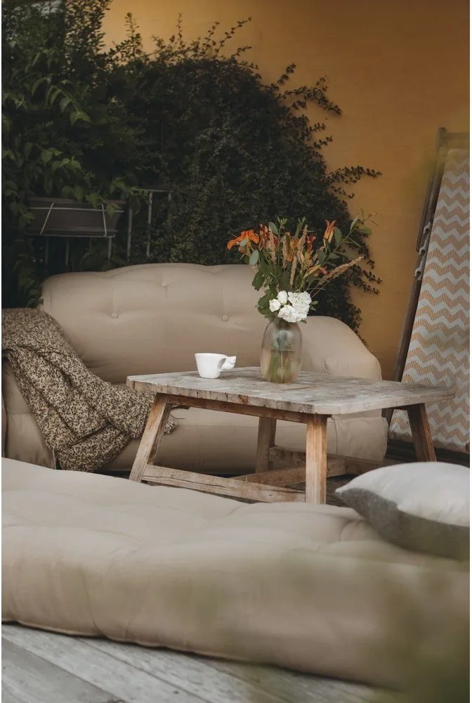 Beżowa sofa rozkładana odpowiednia na zewnątrz Karup Design OUT™ Hippo Beige