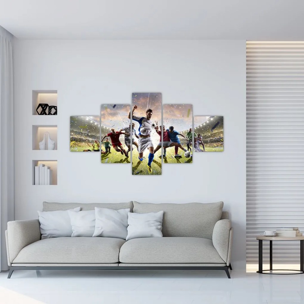 Obraz - Piłka nożna (125x70 cm)
