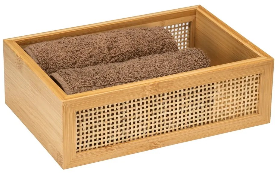 Bambusowy organizer łazienkowy Wenko Allegre, 22x7 cm