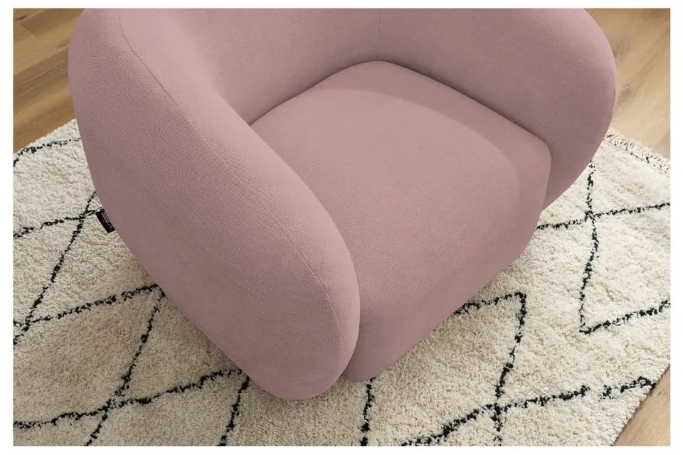 Jasnoróżowy fotel Celine – Bobochic Paris