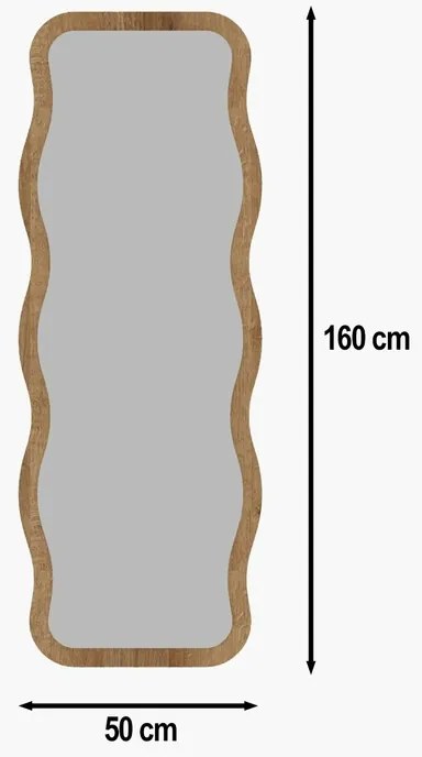 Lustro Aror Natural 50 x 160 cm
