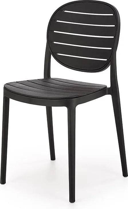 Krzesło K529 białe/beżowe z tworzywa PVC