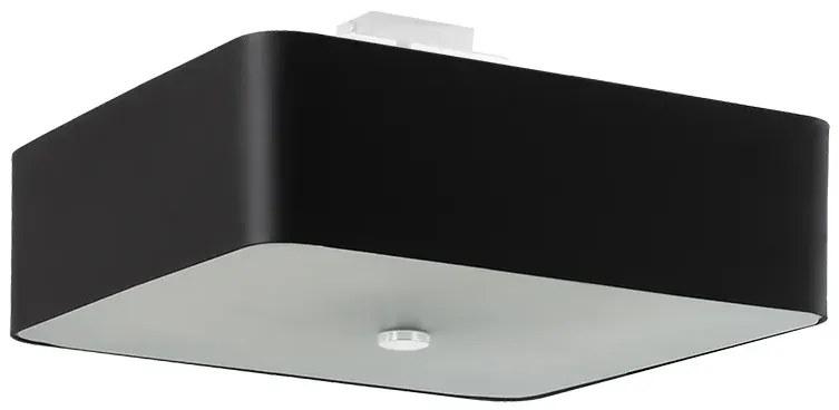 Czarny kwadratowy plafon LED - EX667-Misty